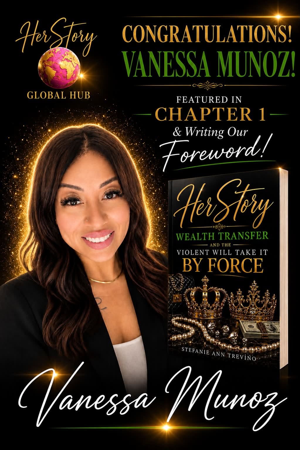 Vanessa Muñoz, Chapter 1 author and foreword writer